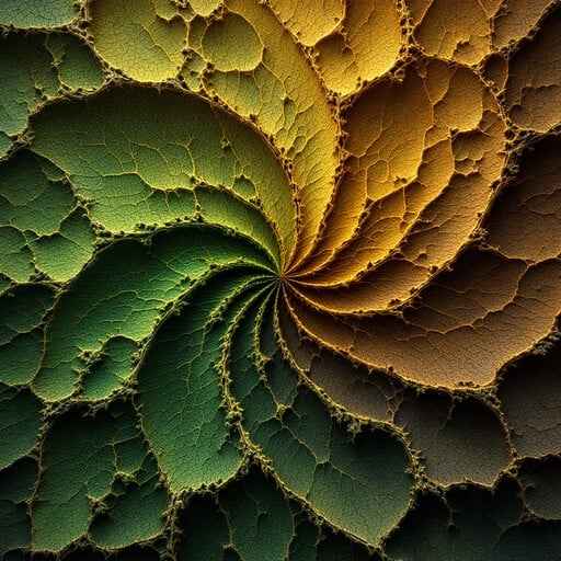 Verdant Fractal Swirl