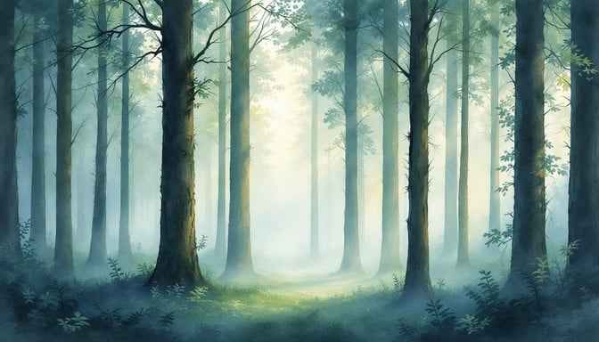 Mystical Misty Forest