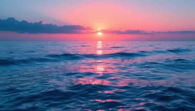 Peaceful Ocean Sunset
