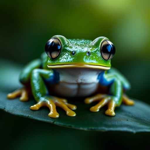 Emerald Frog Portrait