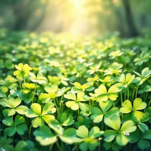 Sunlit Clover Field Sunlit Clover Field