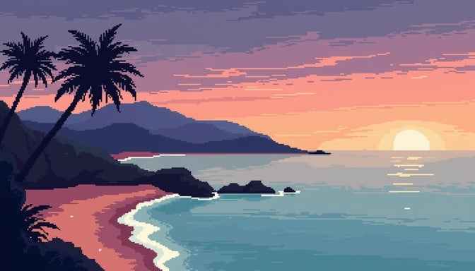 Twilight Coastal Paradise