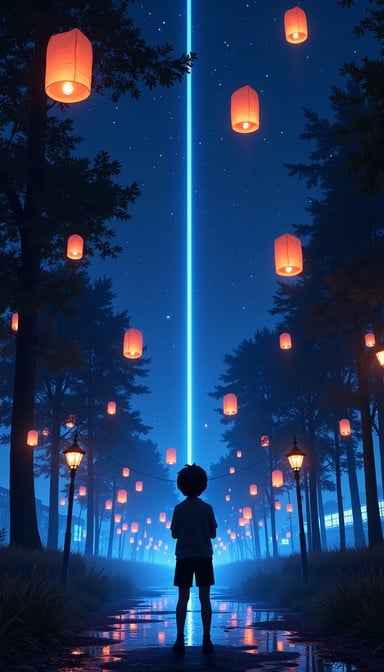 Lanterns Illuminating Night Lanterns Illuminating Night