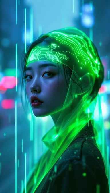 Neon Circuit Beauty
