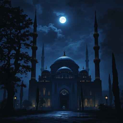 Moonlit Sacred Silhouette
