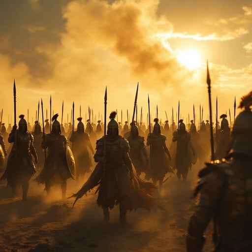 Warriors Await Battle Warriors Await Battle