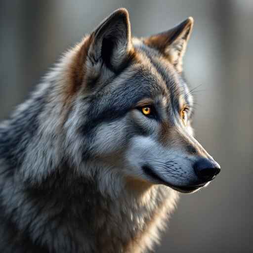 Majestic Wolf Portrait