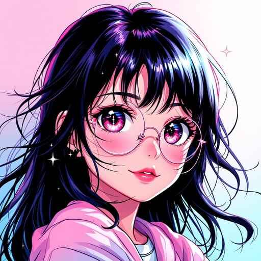 Sparkling Anime Girl Sparkling Anime Girl