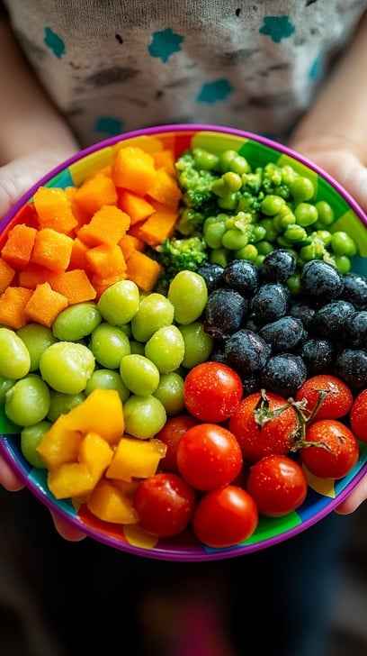 Colorful fruit bowl