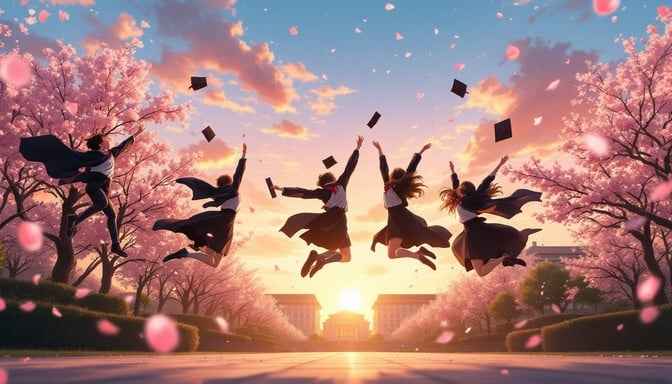 Graduates Celebrate Victory