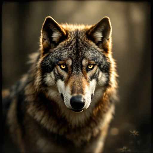 Majestic Forest Wolf