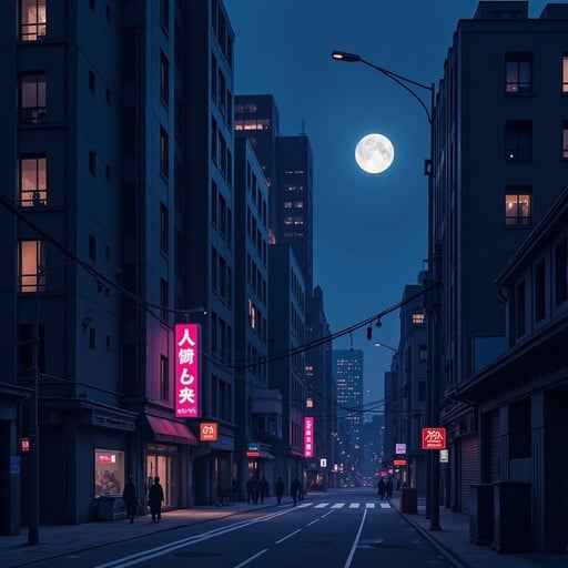 Moonlit Urban Canyon Moonlit Urban Canyon