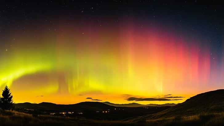 Vibrant Aurora Display Vibrant Aurora Display