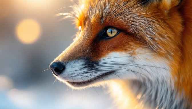 Fiery Fox Gaze