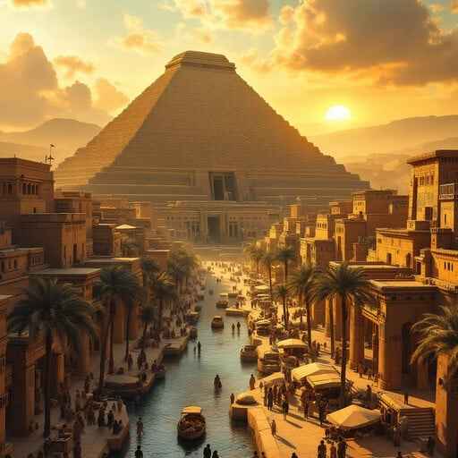 Ancient Ziggurat Sunset Ancient Ziggurat Sunset