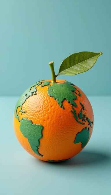 Earth Citrus Globe Earth Citrus Globe