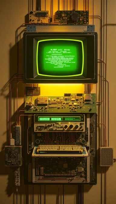 Retro Computer Display Retro Computer Display