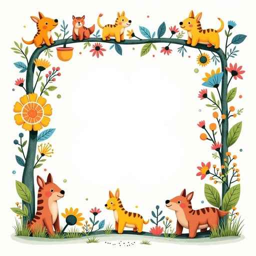 Playful Animal Frame