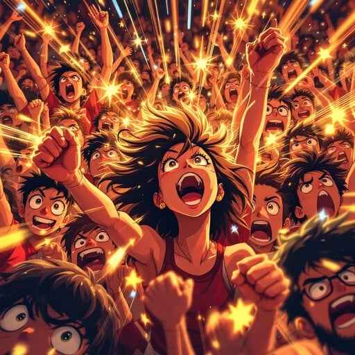 Passionate Anime Crowd