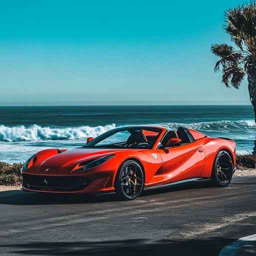 Red Luxury Convertible
