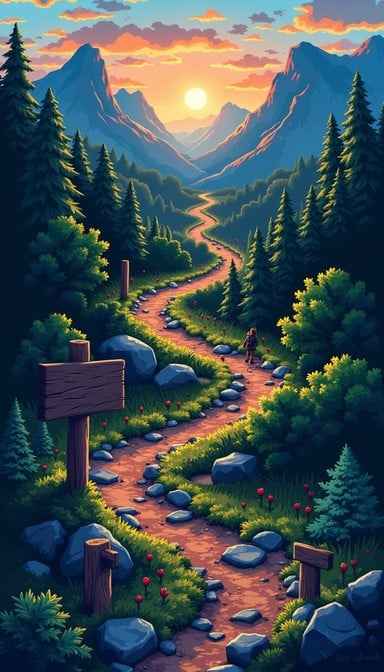 Journey Through Mountains