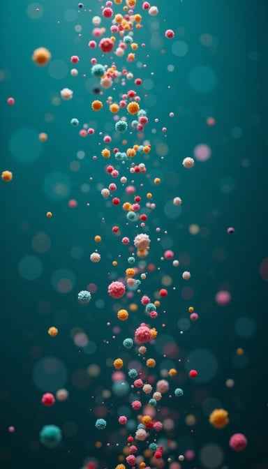 Cascading Colorful Sprinkles