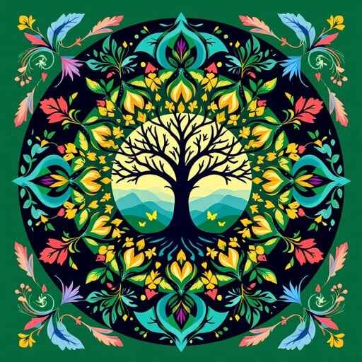 Sacred Tree Mandala Sacred Tree Mandala