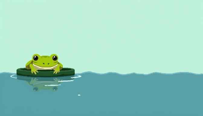 Curious Pixel Frog