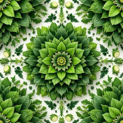 Leafy Mandala Pattern