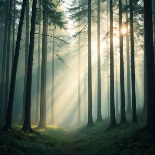 Misty Forest Light
