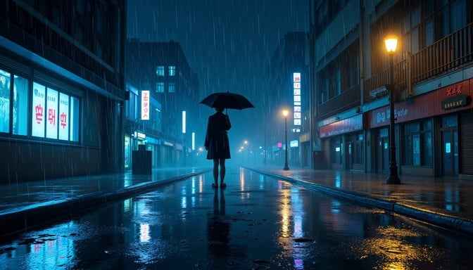 Rainy Neon Night