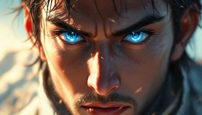 Piercing Blue Gaze Piercing Blue Gaze