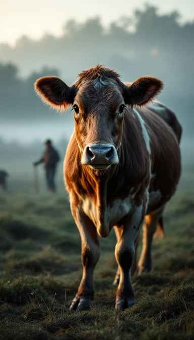 Misty Morning Cow Misty Morning Cow