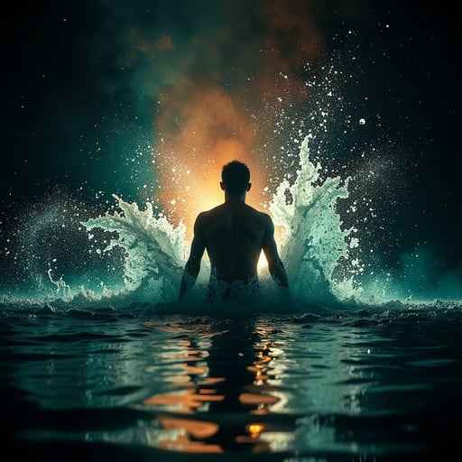 Breakthrough Water Silhouette