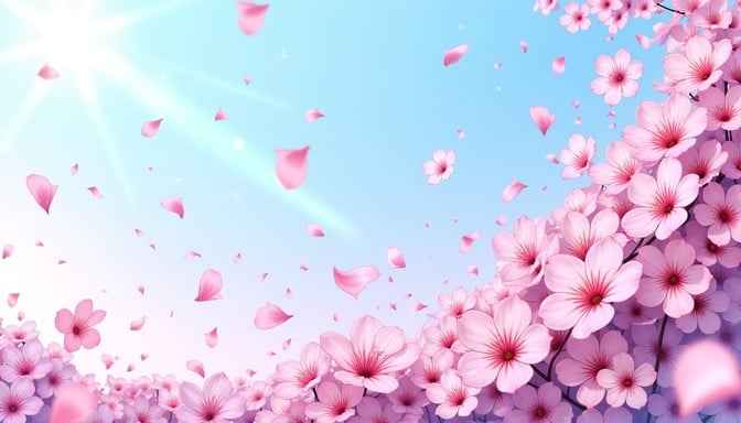 Cascading Cherry Blossoms Cascading Cherry Blossoms