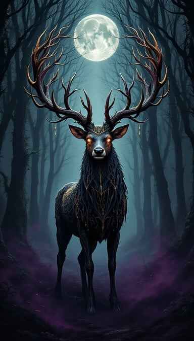 Moonlit Forest Guardian
