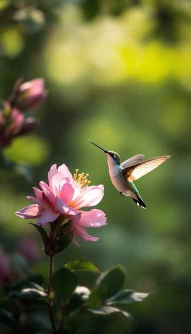 Hummingbird Meets Flower Hummingbird Meets Flower