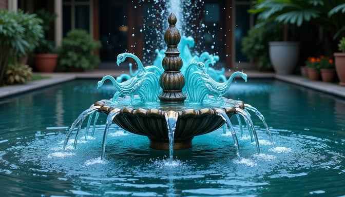 Turquoise Fountain Magic Turquoise Fountain Magic