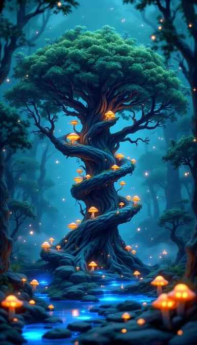 Magical Mushroom Tree