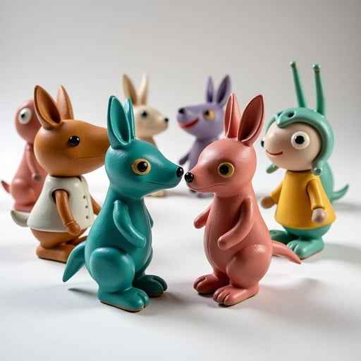 Colorful Animal Figurines Colorful Animal Figurines
