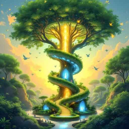 Magical Spiral Tree Magical Spiral Tree