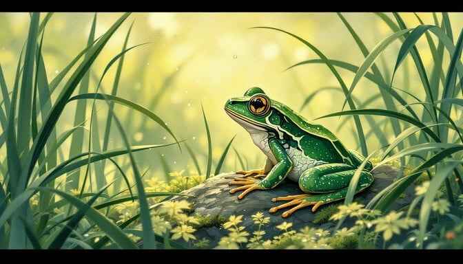 Emerald Frog Dawn