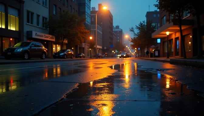 Gleaming Night Streets Gleaming Night Streets