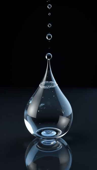 Suspended Water Droplet