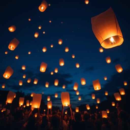Lanterns Light Sky