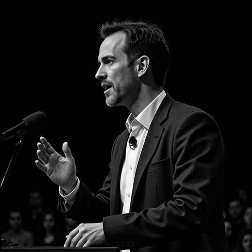 Powerful public speaker