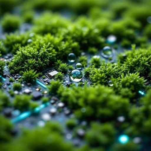 Dewy Moss Closeup