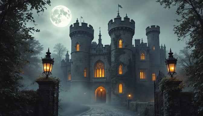 Moonlit Gothic Castle Moonlit Gothic Castle
