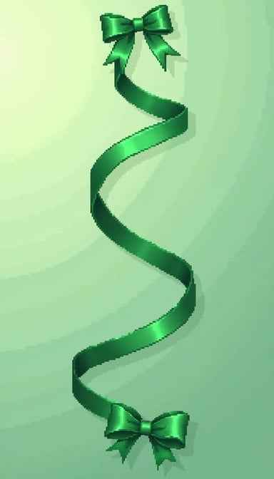 Spiraling Emerald Ribbon