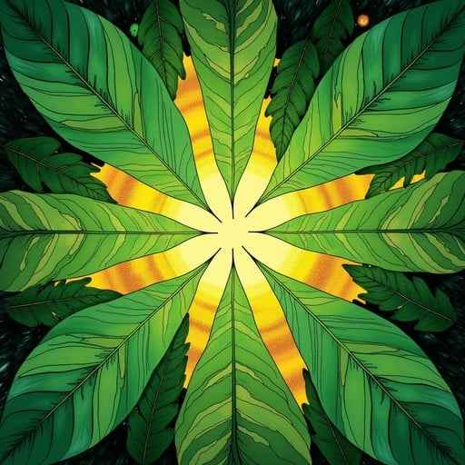 Radiant Leaf Mandala